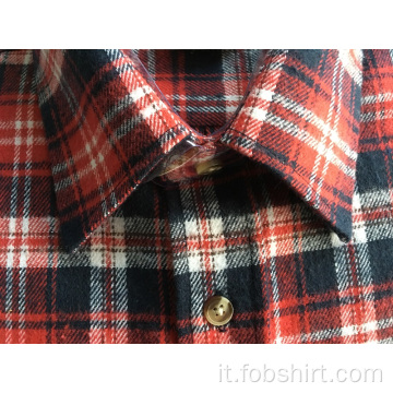 Camicia da lavoro in tessuto di flanella